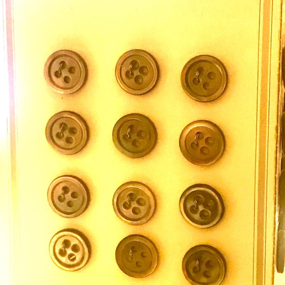 Folding Card Of Abalone Buttons - image 3